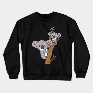 2 Koalas - on tree Crewneck Sweatshirt